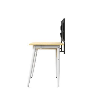 Haven Retro Desk with Riser in Walnut Look