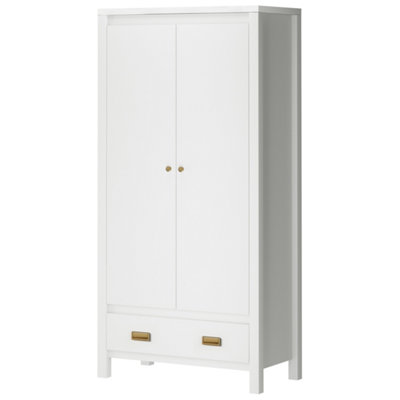 Haven Wardrobe with 1 Drawer 2 Doors White