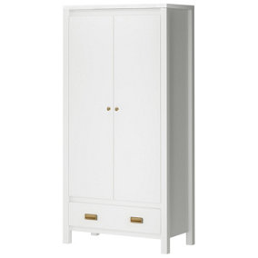 Haven Wardrobe with 1 Drawer 2 Doors White