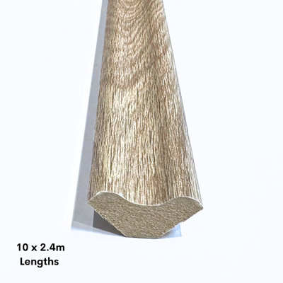 Hawaii Oak Light Scotia Beading Flooring Edging Strips 10 x 2.4m Long Lengths Laminate And Wood Beading Trims