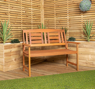 Hawkshead 2 Seater Outdoor Wooden Garden Patio Bench