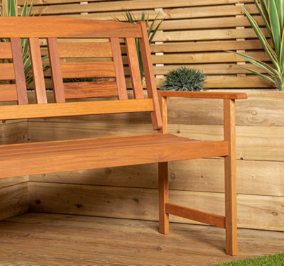 Hawkshead 2 Seater Outdoor Wooden Garden Patio Bench