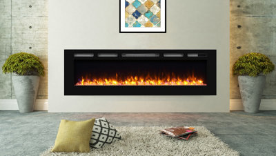 Hawnby Recessed Electric Fire - XL - 68"