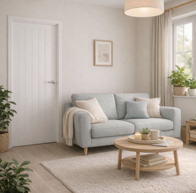 Hawthorne Arden Internal White Primed Cottage Door - 35mm x 1981mm x 686mm - 10 Year Guarantee