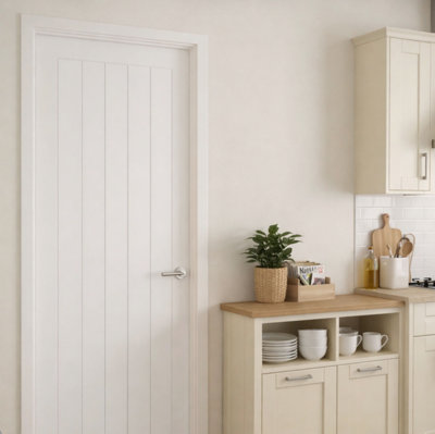 Hawthorne Arden Internal White Primed Cottage Door - 35mm x 1981mm x 686mm - 10 Year Guarantee
