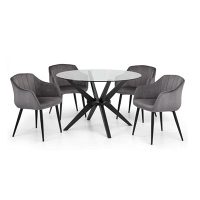 Hayden Dining Table & 4 Hobart Chairs at B&Q