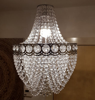 Easy fit outlet beaded chandelier