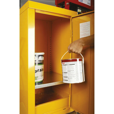 Hazardous Substance Cabinet - 460 x 460 x 900mm - Single Door - 2-Point Key Lock
