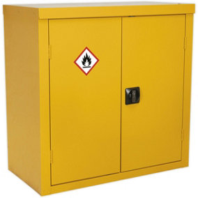 Hazardous Substance Cabinet - 900 x 460 x 900mm - Two Door - 2 Point Key Lock