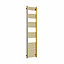 Haze Brushed Gold Straight Ladder Heated Towel Rail (H)1800x(W)500