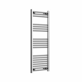 Haze Chrome Straight Ladder Heated Towel Rail (H)1200x(W)500