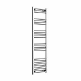 Haze Chrome Straight Ladder Heated Towel Rail (H)1600x(W)500