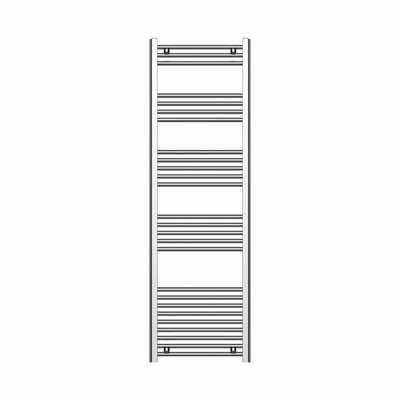Haze Chrome Straight Ladder Heated Towel Rail (H)1600x(W)500