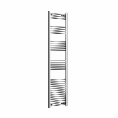 Haze Chrome Straight Ladder Heated Towel Rail (H)1800x(W)500