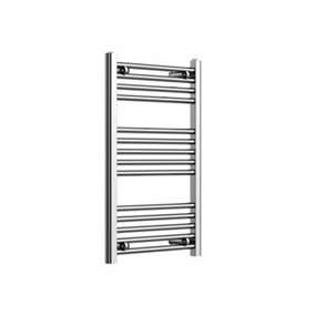 Haze Chrome Straight Ladder Heated Towel Rail (H)770x(W)500