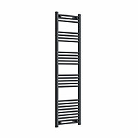 Haze Grey Straight Ladder Heated Towel Rail (H)1600x(W)500