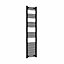 Haze Matt Black Straight Ladder Heated Towel Rail (H)1800x(W)500