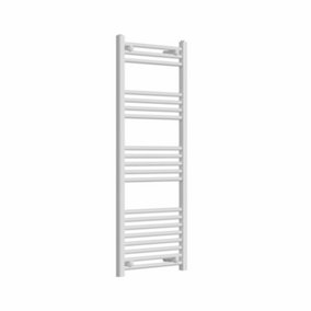 Haze White Straight Ladder Heated Towel Rail (H)1200x(W)500