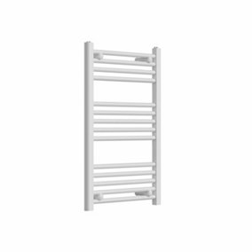 Haze White Straight Ladder Heated Towel Rail (H)770x(W)500