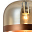 HAZEL - CGC Copper Champagne Glass Dome Kitchen Island Ceiling Light