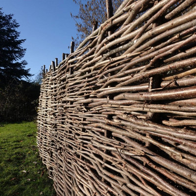 Hazel Hurdle Fence Panel Premium Weave 6ft x 1ft
