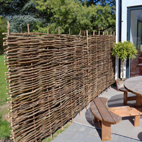 Hazel Hurdle Fence Panel Premium Weave 6ft x 5ft