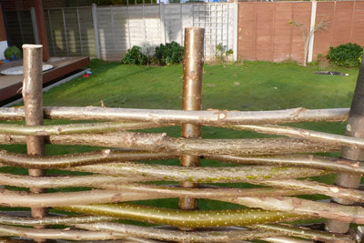 Hazel Hurdle Fence Panel Premium Woven Wattle Weave 6ft x 4ft 6in - 9