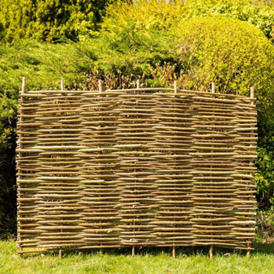 Hazel Hurdle Fence Panel Premium Woven Wattle Weave 6ft x 4ft