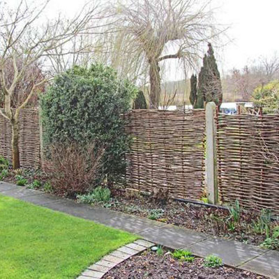 Hazel Hurdle Fence Panel Premium Woven Wattle Weave 6ft x 4ft - 5