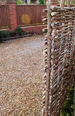 Hazel Hurdle Fence Panel Premium Woven Wattle Weave 6ft x 4ft - 8