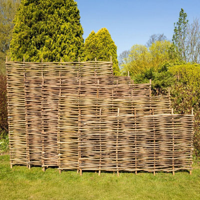 Hazel Hurdle Fence Panel Premium Woven Wattle Weave 6ft x 5ft