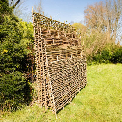 Hazel Hurdle Fence Panel Premium Woven Wattle Weave 6ft x 5ft - 4
