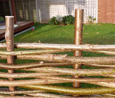 Hazel Hurdle Fence Panel Premium Woven Wattle Weave 6ft x 5ft - 6