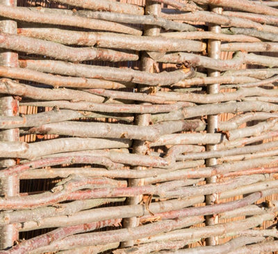 Hazel Hurdle Fence Panel Premium Woven Wattle Weave 6ft x 5ft - 7