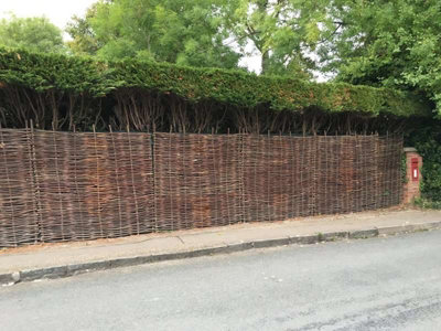 Hazel Hurdle Fence Panel Premium Woven Wattle Weave 6ft x 5ft - 9