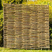 Hazel Hurdle Fence Panel Premium Woven Wattle Weave 6ft x 6ft