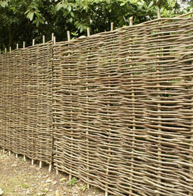 Hazel Hurdle Fence Panel Premium Woven Wattle Weave 6ft x 6ft