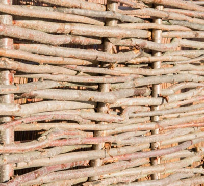 Hazel Hurdle Fence Panel Premium Woven Wattle Weave 6ft x 6ft - 5