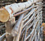Hazel Hurdle Fencing Panel 6ft x 6ft Premium Weave Birchwood Capped Natural