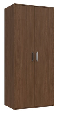 Hazlemere 2 Door Robe - Walnut on Express Delivery and Ready Assembled