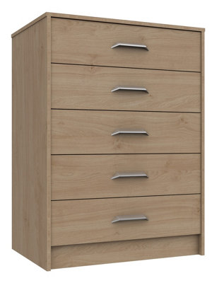 Hazlemere 5 Drawer Chest - Oak