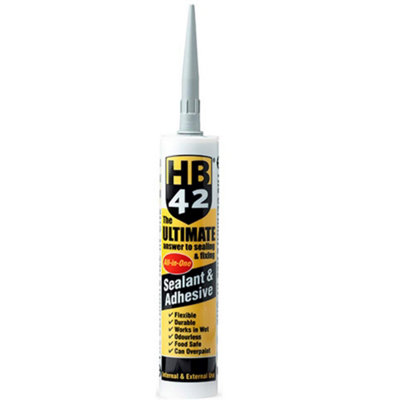 HB42 Ultimate Sealant Adhesive 310ml Grey Construction, Wood & Metal Adhesive