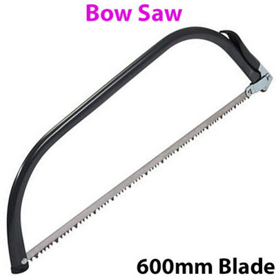 HCS 600mm Bladed Bow Saw Raker Tooth Set Gardening Branch Tree Bush Log ...