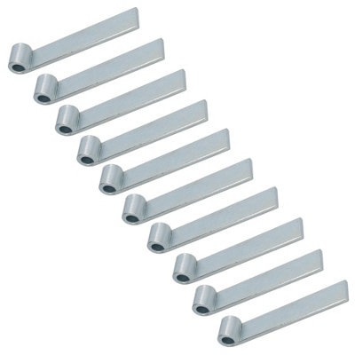 HD Strap Tailgate Straight Hinge for 12.5mm Pins 160mm Long Zinc Plated 10pc