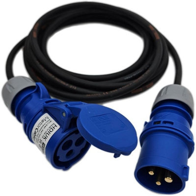 HDIUK - 16 Amp 230 Volt Professional Extension Lead Featuring TitanEx 5-Core Heavy Duty H07RN-F (5 Metres)