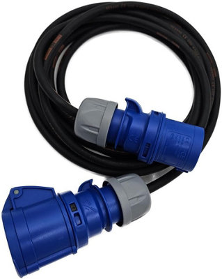 HDIUK - 32 Amp 230 Volt Professional Extension Lead Featuring TitanEx 5-Core Heavy Duty H07RN-F (15 Metres)