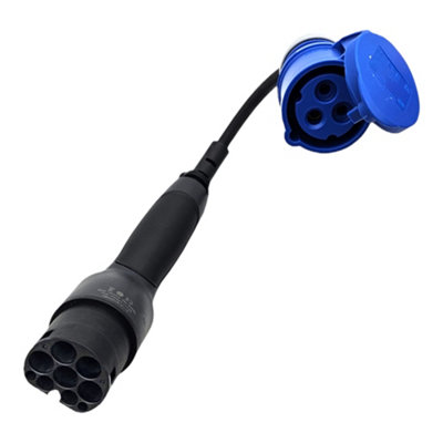 HDIUK EV Type-2 Plug to CEE 16 Amp Connector Fly Lead Power Converter ...