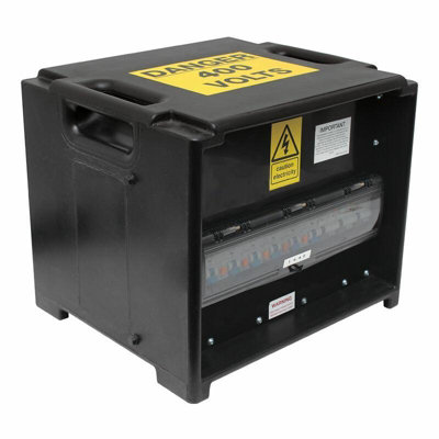 HDIUK - Merz A80 63A 3-phase to 230 Volt Professional Distribution Console 6 x 16A 3 x 32A RCBO