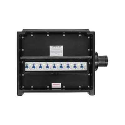 HDIUK - Merz A80BLK 63A 3-phase to 230 Volt Professional Distribution Console 6 x 16A 3 x 32A RCBO - 3