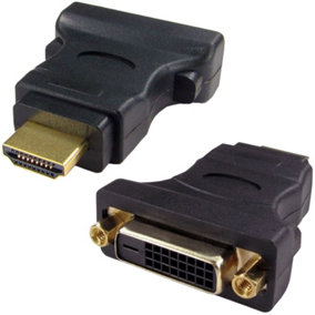 HDMI Male to DVI D Digital Female Socket Adapter Video Monitor Converter Laptop